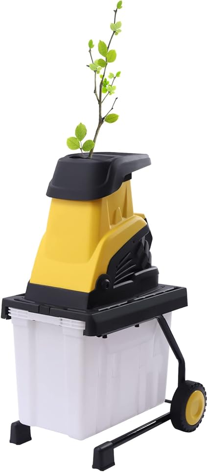Broyeur électrique de jardin 2500 W 4500 tr/min déchiqueteuse à couteaux avec roues et 45 l pour la coupe de branches de bois 3 Broyeur électrique de jardin 2500 W 4500 tr/min déchiqueteuse à couteaux avec roues et 45 l pour la coupe de branches de bois