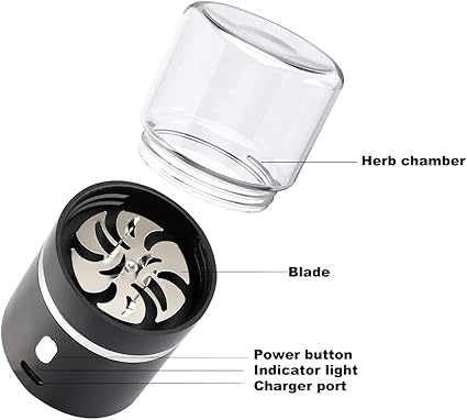 AiTURE Mini broyeur électrique amélioré 400 mAh avec pot de 50 ml, facile à transporter (broyeur) Automatique, Acier inoxydable, Argenté 7 AiTURE Mini broyeur électrique amélioré 400 mAh avec pot de 50 ml, facile à transporter (broyeur) Automatique, Acier inoxydable, Argenté