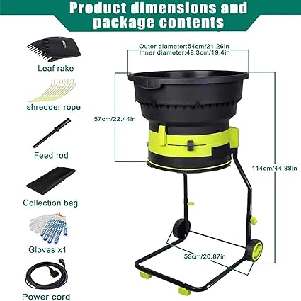 Broyeur électrique, hachoir à feuilles,Broyeur de Feuilles Électrique sans Fil,8000 TR/Min, Taux de Broyage de 17:1, Taille de Broyeur de Feuilles Réglable,Pour Nettoyage Cour,20mpowercord 13 Broyeur électrique, hachoir à feuilles,Broyeur de Feuilles Électrique sans Fil,8000 TR/Min, Taux de Broyage de 17:1, Taille de Broyeur de Feuilles Réglable,Pour Nettoyage Cour,20mpowercord