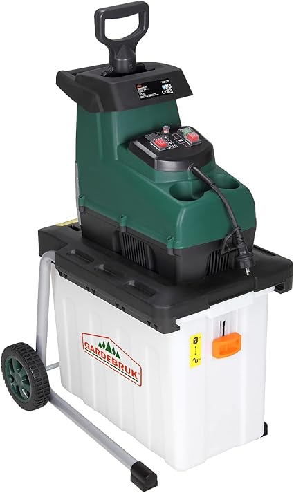 Gardebruk® Plant Shredder and Branches 3100W Branches Max. 45mm Electric Bag 60L Grinder Rotor Roller Silent Shredder Composter Garden 3 Gardebruk® Plant Shredder and Branches 3100W Branches Max. 45mm Electric Bag 60L Grinder Rotor Roller Silent Shredder Composter Garden