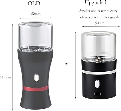 AiTURE Mini broyeur électrique amélioré 400 mAh avec pot de 50 ml, facile à transporter (broyeur) Automatique, Acier inoxydable, Argenté 5 AiTURE Mini broyeur électrique amélioré 400 mAh avec pot de 50 ml, facile à transporter (broyeur) Automatique, Acier inoxydable, Argenté