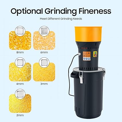 Broyeur de céréales électrique 1000 W, 25 l, broyeur de blé et de riz, broyeur électrique professionnel pour tous les types de céréales 9 Broyeur de céréales électrique 1000 W, 25 l, broyeur de blé et de riz, broyeur électrique professionnel pour tous les types de céréales
