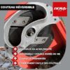 IKRA broyeur de végétaux électrique IMH 2500, Lunettes de sécurité, Sac de récupération, INCL. 2X Lames réversibles de Rechange 15 IKRA broyeur de végétaux électrique IMH 2500, Lunettes de sécurité, Sac de récupération, INCL. 2X Lames réversibles de Rechange