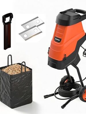 MAXLANDER Broyeur de jardin électrique 2600 W avec bac de récupération de 45 l, max. 45 mm d’épaisseur des branches, compostage et nettoyage du jardin, rapport de broyage 15:1 MAXLANDER Broyeur de jardin électrique 2600 W avec bac de récupération de 45 l, max. 45 mm d'épaisseur des branches, compostage et nettoyage du jardin, rapport de broyage 15:1