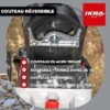 IKRA broyeur de végétaux électrique IMH 2800, sac de ramassage 45l inclus, 2800W, couteaux réversibles à longue durée de vie 15 IKRA broyeur de végétaux électrique IMH 2800, sac de ramassage 45l inclus, 2800W, couteaux réversibles à longue durée de vie
