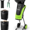 WORKPRO Broyeur de Végétaux Électrique 2500W, Coupe Max Fresh Branches 44 mm, Branches Sèches 30-35 mm, Lames SK5 Double Tranchant, 2 Sacs 45L, Trémie 7L, avec Sécateur et Roues 18 cm 13 WORKPRO Broyeur de Végétaux Électrique 2500W, Coupe Max Fresh Branches 44 mm, Branches Sèches 30-35 mm, Lames SK5 Double Tranchant, 2 Sacs 45L, Trémie 7L, avec Sécateur et Roues 18 cm