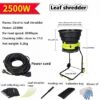 Broyeur De Feuilles électrique Filaire, Broyeur De Jardin Portable 2500 W Avec Roues, Broyeurs Et Déchiqueteurs 8000 Tr/Min Avec Sac De Collecte, Diamètre De L’entonnoir 54 Cm,noPowercord 21 Broyeur De Feuilles électrique Filaire, Broyeur De Jardin Portable 2500 W Avec Roues, Broyeurs Et Déchiqueteurs 8000 Tr/Min Avec Sac De Collecte, Diamètre De L'entonnoir 54 Cm,noPowercord
