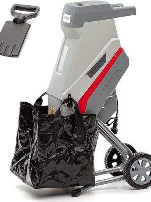 Ikra Broyeur de végétaux électrique IMH 2500, Sac de récupération de 45L inclus, 2.500W, Lames réversibles Gris/Rouge Ikra Broyeur de végétaux électrique IMH 2500, Sac de récupération de 45L inclus, 2.500W, Lames réversibles Gris/Rouge