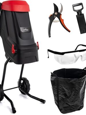 LEHMANN Broyeur de Végétaux Électrique, Épaisseur de Coupe jusqu’à 45 mm, Sac 45 L, Lame en Acier au Carbone SK5, Silencieux, Kit d’Accessoires de Jardin – Sécateur et Lunettes de Protection LEHMANN Broyeur de Végétaux Électrique, Épaisseur de Coupe jusqu'à 45 mm, Sac 45 L, Lame en Acier au Carbone SK5, Silencieux, Kit d'Accessoires de Jardin – Sécateur et Lunettes de Protection