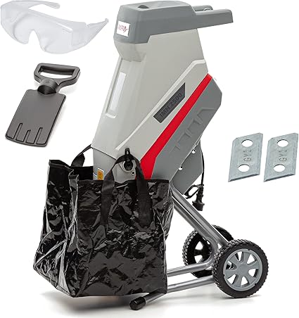 IKRA broyeur de végétaux électrique IMH 2500, Lunettes de sécurité, Sac de récupération, INCL. 2X Lames réversibles de Rechange 3 IKRA broyeur de végétaux électrique IMH 2500, Lunettes de sécurité, Sac de récupération, INCL. 2X Lames réversibles de Rechange