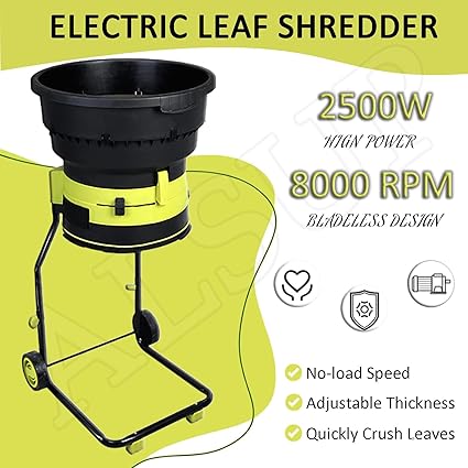 Broyeur Électrique Jardin, 2500W Broyeur De Végétaux Et Branches, Broyeur De Feuilles Mortes Thermique, Ratio 17:1, 8000RPM 7 Broyeur Électrique Jardin, 2500W Broyeur De Végétaux Et Branches, Broyeur De Feuilles Mortes Thermique, Ratio 17:1, 8000RPM