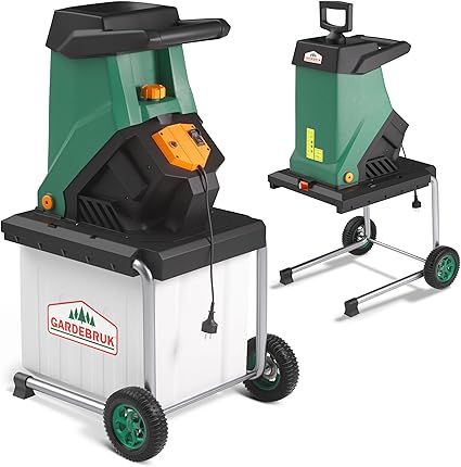 Gardebruk® Broyeur de végétaux et Branches Couteaux 3100W électrique Branches 40mm bac 50L broyeur de Jardin déchiqueteur Bois 3 Gardebruk® Broyeur de végétaux et Branches Couteaux 3100W électrique Branches 40mm bac 50L broyeur de Jardin déchiqueteur Bois