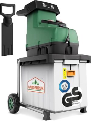 Gardebruk® Plant Shredder and Branches 3100W Branches Max. 45mm Electric Bag 60L Grinder Rotor Roller Silent Shredder Composter Garden Gardebruk® Plant Shredder and Branches 3100W Branches Max. 45mm Electric Bag 60L Grinder Rotor Roller Silent Shredder Composter Garden