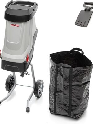 IKRA broyeur de végétaux électrique IMH 2800, sac de ramassage 45l inclus, 2800W, couteaux réversibles à longue durée de vie 5 IKRA broyeur de végétaux électrique IMH 2800, sac de ramassage 45l inclus, 2800W, couteaux réversibles à longue durée de vie