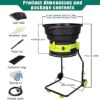2500w Broyeur à Feuilles électrique Broyeur De Compost Broyeur De Branches Hachoir à Feuilles Broyeur De Feuilles De Jardin,Diamètre De L’entonnoir 54 Cm Pour Nettoyage Cour,noPowercord 29 2500w Broyeur à Feuilles électrique Broyeur De Compost Broyeur De Branches Hachoir à Feuilles Broyeur De Feuilles De Jardin,Diamètre De L'entonnoir 54 Cm Pour Nettoyage Cour,noPowercord