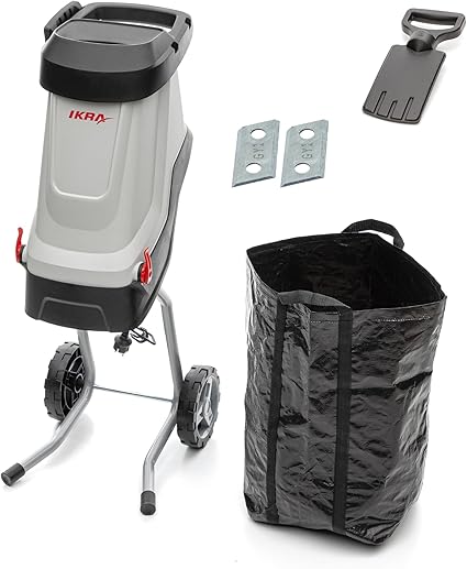 IKRA IMH 2800 Electric Plant Grinder, 45L Pickup Bag Included, 2800W, 2x Replacement Reversible Knives Included 3 IKRA IMH 2800 Electric Plant Grinder, 45L Pickup Bag Included, 2800W, 2x Replacement Reversible Knives Included