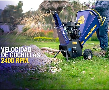 GOODYEAR – Broyeur végétaux thermique 15CV Démarrage manuel Moteur essence 420cm³ 7 GOODYEAR - Broyeur végétaux thermique 15CV Démarrage manuel Moteur essence 420cm³