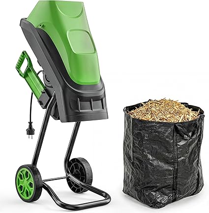Outsunny Broyeur de Végétaux Électrique 2500 W, Sac de Collecte 45L, 4300 tr/min, 2 Lames en Acier, Poussoir, Roues, Broyeur de Branches pour Coupe de Branches 44mm, Vert 3 Outsunny Broyeur de Végétaux Électrique 2500 W, Sac de Collecte 45L, 4300 tr/min, 2 Lames en Acier, Poussoir, Roues, Broyeur de Branches pour Coupe de Branches 44mm, Vert