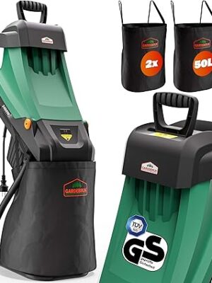 GARDEBRUK® Broyeur de végétaux électrique 2.400W broyeur de Branches Couteau Lame Max. 45mm bac 2X 50L broyeur de Jardin déchiqueteur Bois Compost Jardin GARDEBRUK® Broyeur de végétaux électrique 2.400W broyeur de Branches Couteau Lame Max. 45mm bac 2X 50L broyeur de Jardin déchiqueteur Bois Compost Jardin