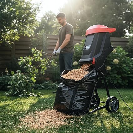 LEHMANN Broyeur de Végétaux Électrique, Épaisseur de Coupe jusqu’à 45 mm, Sac 45 L, Lame en Acier au Carbone SK5, Silencieux, Kit d’Accessoires de Jardin – Sécateur et Lunettes de Protection 5 LEHMANN Broyeur de Végétaux Électrique, Épaisseur de Coupe jusqu'à 45 mm, Sac 45 L, Lame en Acier au Carbone SK5, Silencieux, Kit d'Accessoires de Jardin – Sécateur et Lunettes de Protection
