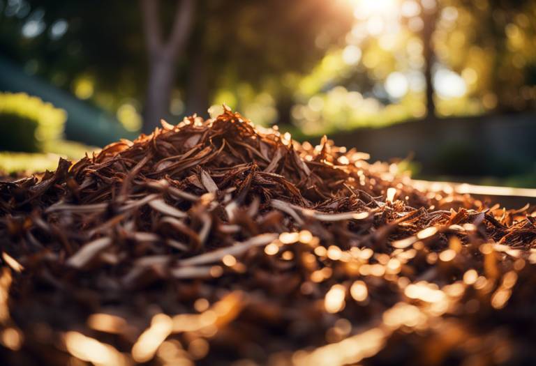paillis fait de copeaux de bois broyés