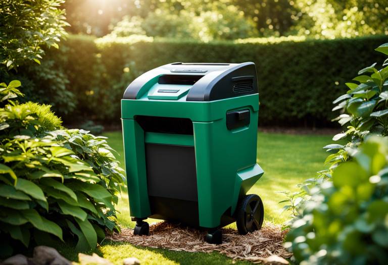 Broyeur de végétaux moderne en pleine action