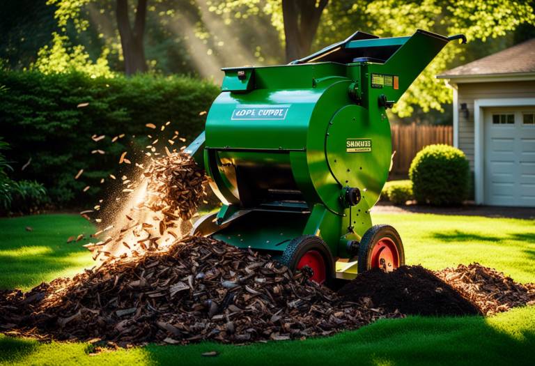 Branches broyées prêtes pour le compostage