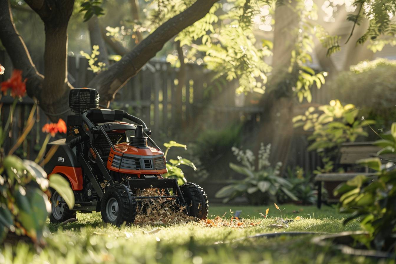 Broyeur adapté au feuillage des végétaux